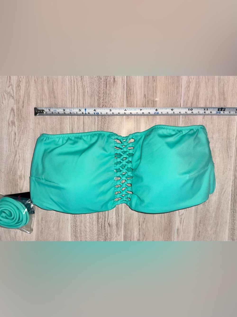 Victoria's Secret Mint Green Bandeau Lace-Up Bikini + FREE addition top! - Picture 14 of 16